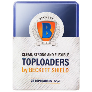 5 LOT - Beckett 3x4 Thick Top Loaders (55pt) 25 Count Pack