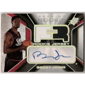 2006-07 Upper Deck SPX Bobby Jones Autograph Dual Jersey Rookie 0801/1199 2 color