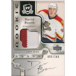 2006-07 Upper Deck The Cup David Booth Autograph Rookie Patch 095/249 3 color