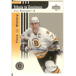 2002-03 Upper Deck Tribute to Greatness Ray Bourque 0823/2999