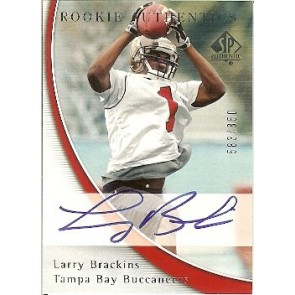 2005 Upper Deck SP Authentic Larry Brackins Rookie Authentics Autograph 583/850