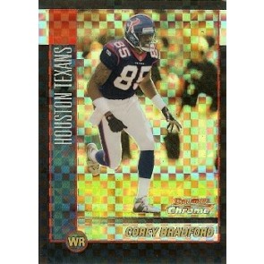 2002 Topps Chrome Corey Bradford Xfractor 186/250