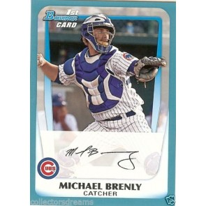 2011 Bowman Prospects Blue Card #BP15 Michael Brenly 078/500 CUBS