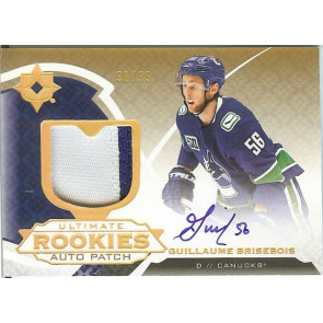 2019-20 Ultimate Collection Guillaume Brisebois Ultimate Rookie Patch Vancouver Serial #'d 98/99