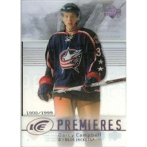 2007-08 Upper Deck Ice Darcy Campbell Ice Premieres Rookie /1999