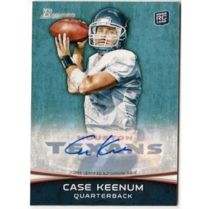 2012 Bowman Signatures Case Keenum Autograph Rookie