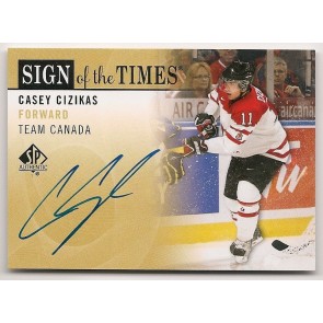 2012-13 SP Authentic Casey Cizikas Sign of the Times Autograph