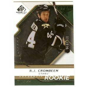 2008-09 Upper Deck SP Game Used B.J. Crombeen Rookie 090/100