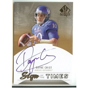 2013 SP Authentic Dayne Crist Sign of the Times Autograph