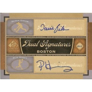 2012 SP Signature Edition Derrik Gibson Pete Hissey SP Dual Autograph