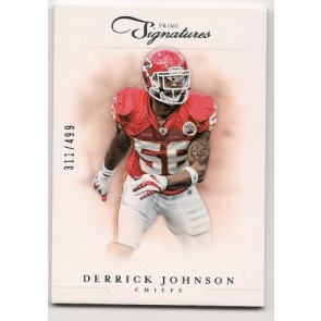 2012 Panini Prime Signatures Derrick Johnson Base Single 311/499