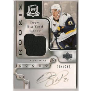 2006-07 Upper Deck The Cup Drew Stafford Autograph Rookie Patch 184/249 2 color