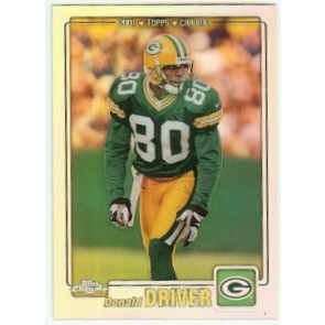 2001 Topps Chrome Donald Driver Refractor 089/999