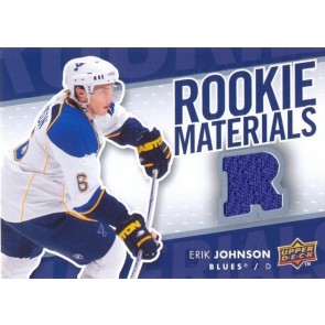 2007-08 Upper Deck Erik Johnson Rookie Materials Game Jersey