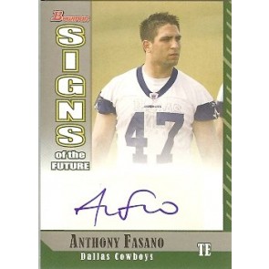 2006 Bowman Anthony Fasano Signs of the Furure