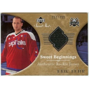 2006-07 Upper Deck Sweet Shot Eric Fehr Sweet Beginnings Rookie Jersey 151/499