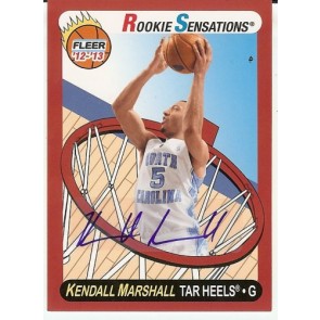 2012-13 UD Fleer Retro Kendall Marshall Rookie Sensations Autograph