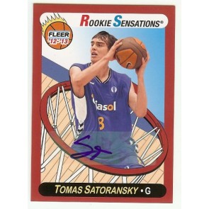 2012-13 UD Fleer Retro Tomas Satoransky Rookie Sensations Autograph