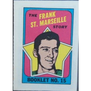 1971-72 O-Pee-Chee Frank St. Marseille Booklet