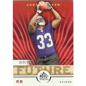 2005 Upper Deck Reflections Justin Green Rookie 069/699