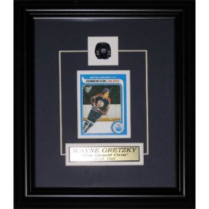 Wayne Gretzky Framed OPC Rookie Reprint Card with Nameplate and Pin