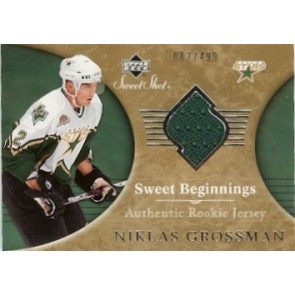 2006-07 Upper Deck Sweet Shot Niklas Grossman Sweet Beginnings Rookie Jersey 002/499