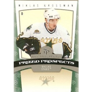 2006-07 Fleer Hot Prospects Niklas Grossman Prized Prospects Rookie 0777/1999