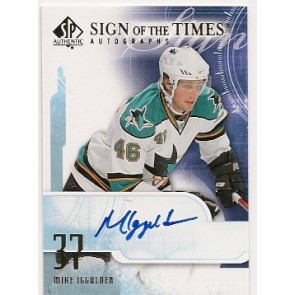 2008-09 Upper Deck SP Authentic Mike Iggulden Sign of the Times Autograph