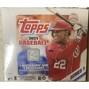 2021 Topps Series 1 Baseball Hobby Jumbo Box