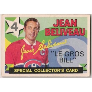 1971-72 O-Pee-Chee Jean Beliveau Retires