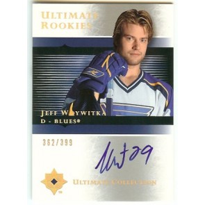 2005-06 Upper Deck Ultimate Jeff Woywitka Ultimate Rookies Autograph 362/399