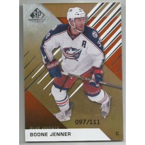 2016-17 SP GAME USED BOONE JENNER CARD #61 SERIAL #'d 097/111
