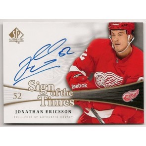 2011-12 SP Authentic Jonathan Ericsson Sign of the Times