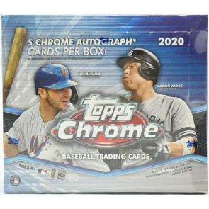2020 Topps Chrome Baseball Jumbo Box 