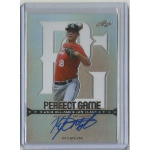 2014 LEAF METAL DRAFT KYLE MOLNAR *PERFECT GAME* ROOKIE AUTO 