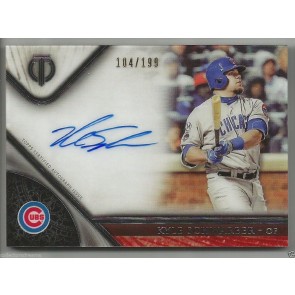 2017 Topps Tribute KYLE SCHWARBER Signed Auto SP #'d 104/199 Cubs