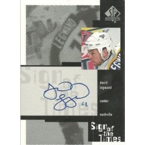 1999-00 Upper Deck SP Authentic David Legwand Sign of the Times