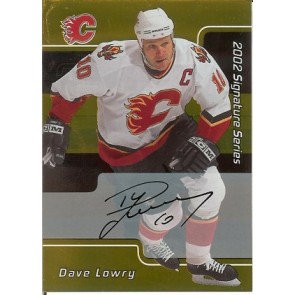2001-02 Upper Deck Be A Player Dave Lowry Signature Series Gold