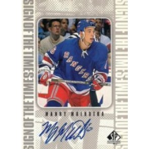 1998-99 Upper Deck SP Authentic Manny Malhotra Sign of the Times Autograph