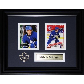 Mitch Marner Double Card Framed with Matting, Plaque 