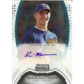 2011 Bowman Sterling Kevin Matthews Autograph