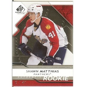 2008-09 Upper Deck SP Game Used Shawn Matthias Rookie 637/999