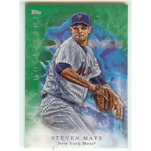 2017 Topps Bowman Inception Parallel Base Green #93 Steve Steven Matz Mets