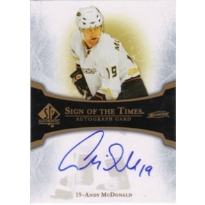 2007-08 Upper Deck SP Authentic Andy McDonald Sign of the Times