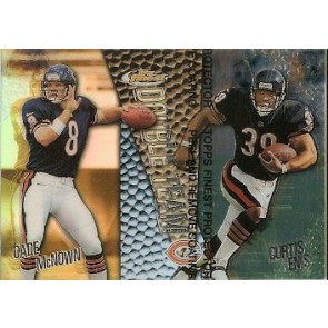 1999 Topps Finest Cade McNown Curtis Enis Double Team Refractor