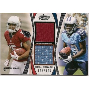 2012 Topps Prime Michael Floyd Kendall Wright Dual Combo 195/405
