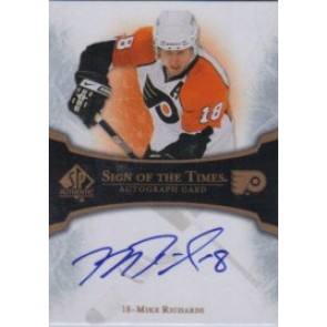 2007-08 Upper Deck SP Authentic Mike Richards Sign of the Times Autograph