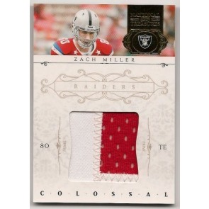 2012 Panini Playoff National Treasures Zach Miller Colossal Game Patch 25/49