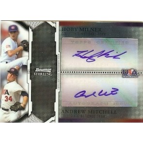 2011 Bowman Sterling Hoby Milner Andrew Mitchell Dual Autograph 014/299