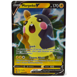 Pokemon Morpeko V  Promo Card SWSH056 w/ Top Load